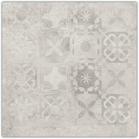 Декор Cerrad Softcement 59,7x59,7 white, матовый, ректифицированный