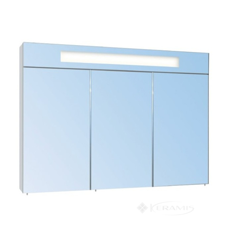 Шкафчик зеркальный Мойдодыр Оскар 90x14x65 с LED подсветкой (SB/08 M-90 3DLED)