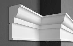 молдинг Elite Decor Prestige Decor 25x10,5x200 см белый (MC 142)