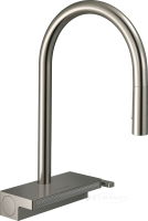 смеситель для мойки Hansgrohe Aquno 170, с вытяжным душем, 3jet, sBox, сталь (73831800)