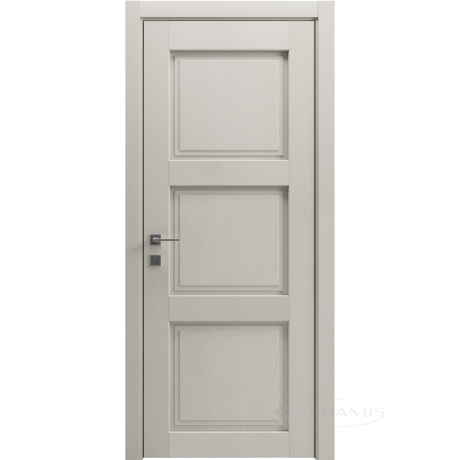 Дверне полотно Rodos Style 3 600 мм, глухе, каштан бежевий