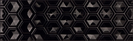 Плитка Argenta Blancos 25х80 olden hexagon negro brillo