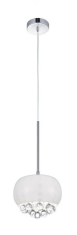 підвісний світильник Azzardo Quince, хром, білий (AZ3080)