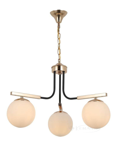Люстра Blitz Modern Style, чорний, золотий, білий, 3 лампи (7420-43)