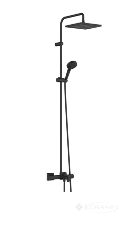 Душова система Hansgrohe Vernis Shape Showerpipe 240 з термостатом, чорний матовий (26900670)
