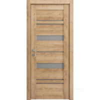 дверне полотно Grand Lux 5 600 мм, напівскло сатин, шервуд