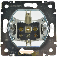 механизм розетки Legrand Galea Life 1 пост., 16 А, 250 В, з/к, без рамки, серый (775921)