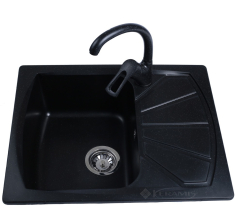 кухонна мийка Bretta Tera 61x50 чорна