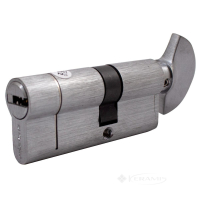 цилиндр для замка Buonellе B10CP4030SCX6 40-30 мм ключ - поворотник, 5 ключей + 1 монтажний ключ, хром матовий