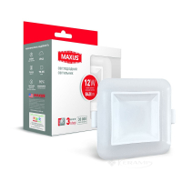 точечный светильник Maxus Sdl 3-Step SDL 12W 3000/4100K квадрат (1-MAX-01-3-SDL-12-S)