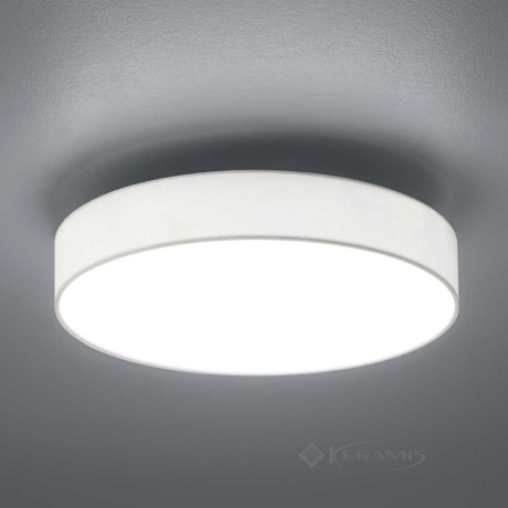 Светильник потолочный Trio Lugano, белый, никель матовый, 40 см, LED (621912401)