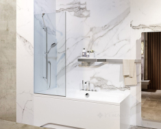 шторrа для ванны Liberta Capri 70x150 стекло прозрачное