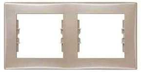 Рамка Schneider Electric Sedna 2 пост., титан (SDN5800368)