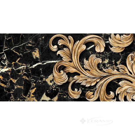 Декор Golden Tile Saint Lauren 30x60 черный №1 (9АС311)