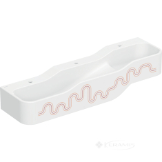 умывальник для детей Geberit Bambini 140x39 левый, белый альпийський/карминово-красный (502.975.FY.1)