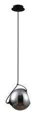 подвесной светильник Azzardo Rufus, черный, дымчатый, 20 см (AZ3174)