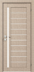 дверное полотно Rodos Modern Bianca 800 мм, с полустеклом, крем