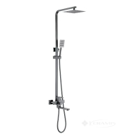 душевая система для ванны Wezer 3х режимная, поворотный излив, gungrey (PRO16-02-GUNGREY)