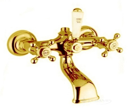 Змішувач для ванни і душа Bugnatese Revival золото (REVDO401)