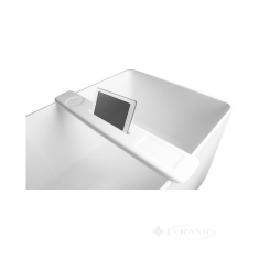 полка накладная на ванну Volle Solid каменная, белая  (18-40-403)