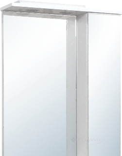 Зеркальный шкафчик Мойдодыр Тетрис 62x15x74 белый глянец (32637)