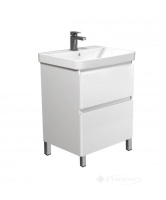 тумбочка с умывальником Мойдодыр Палермо 60х70х45 Vivace 60 подвесная, белый глянец (00-0009153)