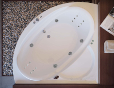 гідромасажна ванна WGT Rialto Maggiore 150x150 + корпус+рама+злив/перелив (RLTMGR150HLUPBW)