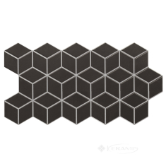 плитка Realonda Rhombus 26,5x51 black mat