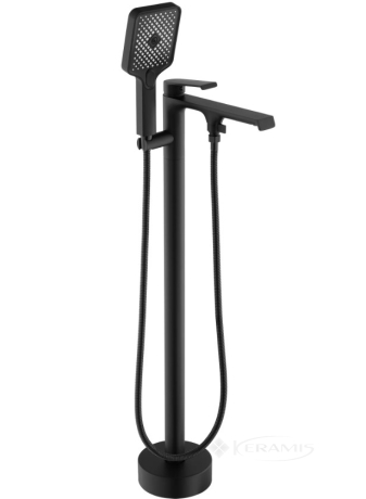 Змішувач для ванни Rea Hass окремостоящий, black mat (REA-B6401)