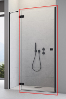 душевые двери Radaway Essenza New Black DWJ 90x200 стекло прозрачное, правые (1385013-54-01R)