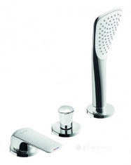 смеситель для ванны Kludi Ameo на 3 отверстия, хром (414480575)
