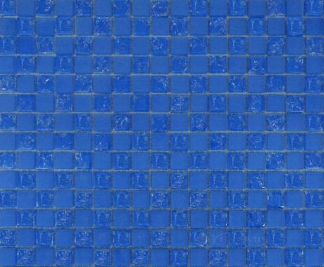 Мозаика Grand Kerama (1,5х1,5) 30x30 шахматка голубой (531)