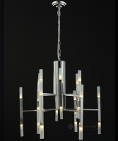 подвесной светильник Wunderlicht Hi-Tech, хром/белая, 24 лампы, LED (K4423-424)
