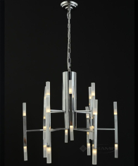 подвесной светильник Wunderlicht Hi-Tech, хром/белая, 24 лампы, LED (K4423-424)