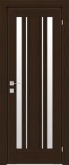 дверне полотно Rodos Fresca Mikela 600 мм, зі склом, горіх борнео