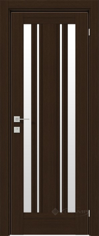 Дверне полотно Rodos Fresca Mikela 600 мм, зі склом, горіх борнео