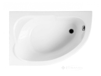 ванна акрилова Polimat Standard кутова, 130x85 ліва, біла (00350)