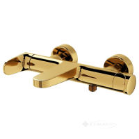 змішувач для ванни та душу Cersanit Inverto gold+ручка золото (S951-284)