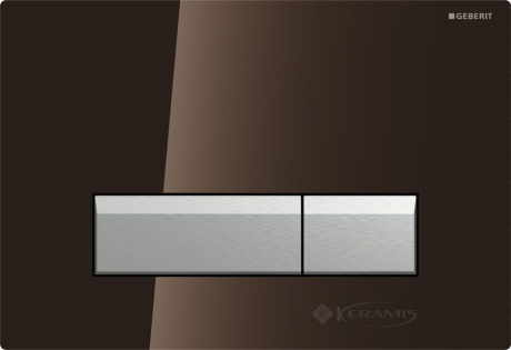 Смывная клавиша Geberit Sigma 40 коричневый с системой удаления запаха, стекло (115.600.SQ.1)