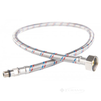 гибкая подводка для смесителя Ferro L=80 M10x1/2" нержавеющая оплетка (WBS84)