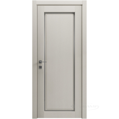 дверное полотно Rodos Style 1 700 мм, полустекло, каштан бежевый