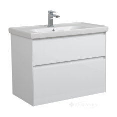 тумбочка с умывальником Aqua Rodos Валенсия 80x85x45 подвесная, белая (АР000094901)