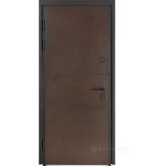 двері вхідні Булат Термо House 950x2050x95 ліва модель 703/191, венге темний/венге темний (0034)