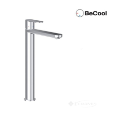 смеситель для умывальника Ravak CR II 015.01CR BeCool 300 мм высокий, без открывания стока, хром (X070449)