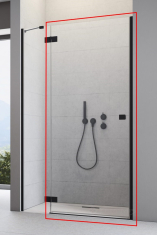 душові двері Radaway Essenza New Black DWJ 100x200 скло прозоре, праві (1385014-54-01R)