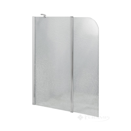 Штора для ванны Lidz Brama 120x140 левая, стекло матовое, хром (LBSS120140LCRMFR)