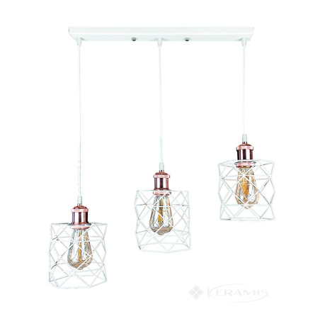 Светильник подвесной Levistella (756PR105F-3 WH+RG (500)) стиль лофт