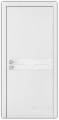 дверное полотно Rodos Loft Wave G 900 мм, с вставкой, белый мат