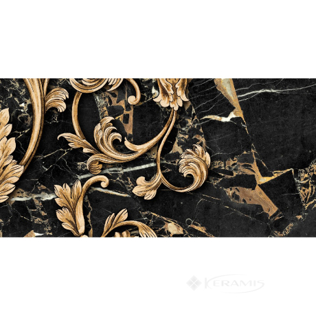Декор Golden Tile Saint Lauren 30x60 черный №4 (9АС341)