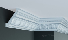 карниз жесткий Elite Decor Gaudi Decor 12x11x244 см с орнаментом белый (C 158)